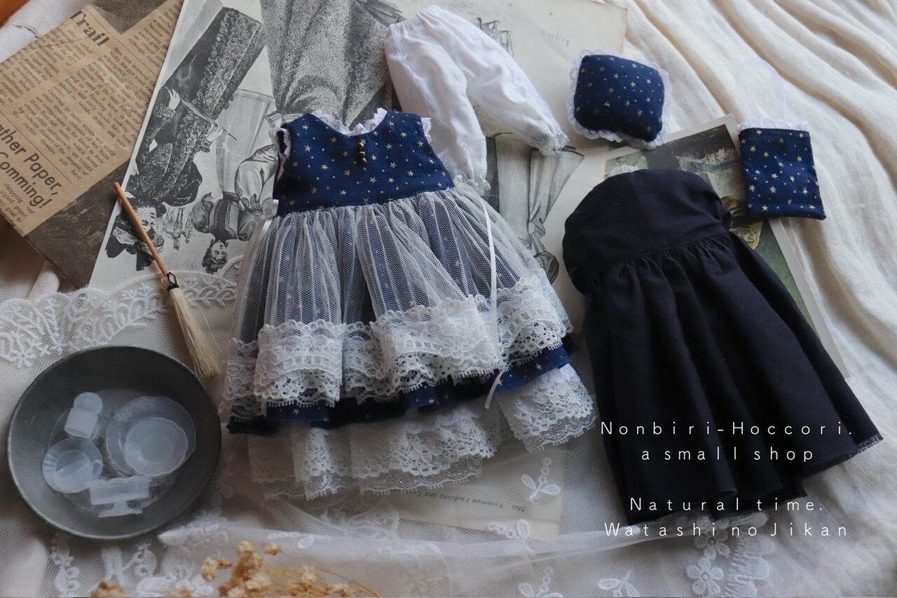 冬のお空のお星さまお洋服set