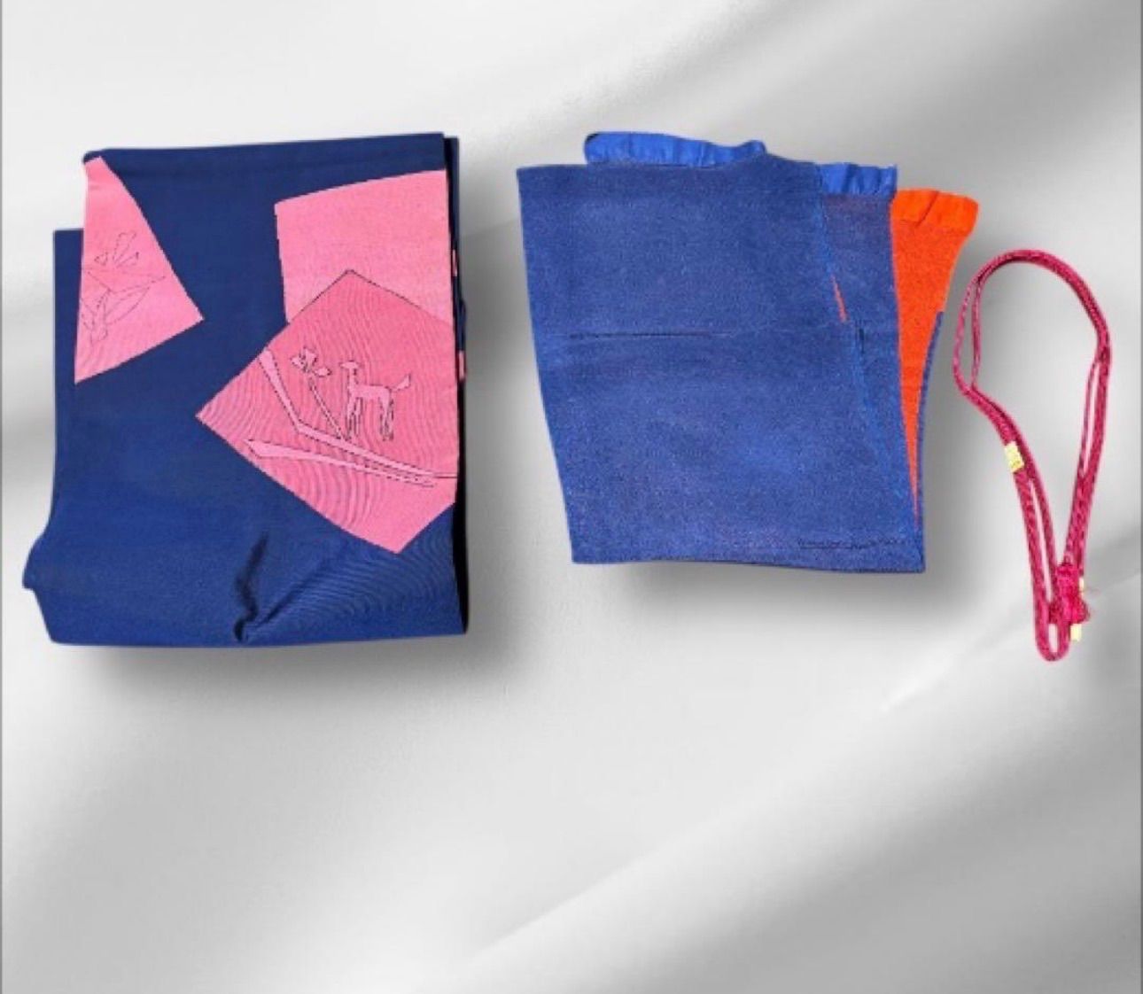 未使用近い 美品 袷 正絹 江戸小紋 変わり万筋 フルセット 西陣名古屋