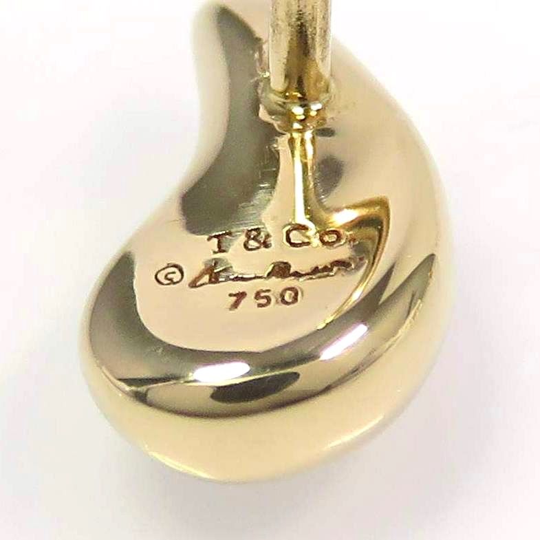 TIFFANY&Co ティファニー 750 ティアドロップ ピアス ゴールド - メルカリ