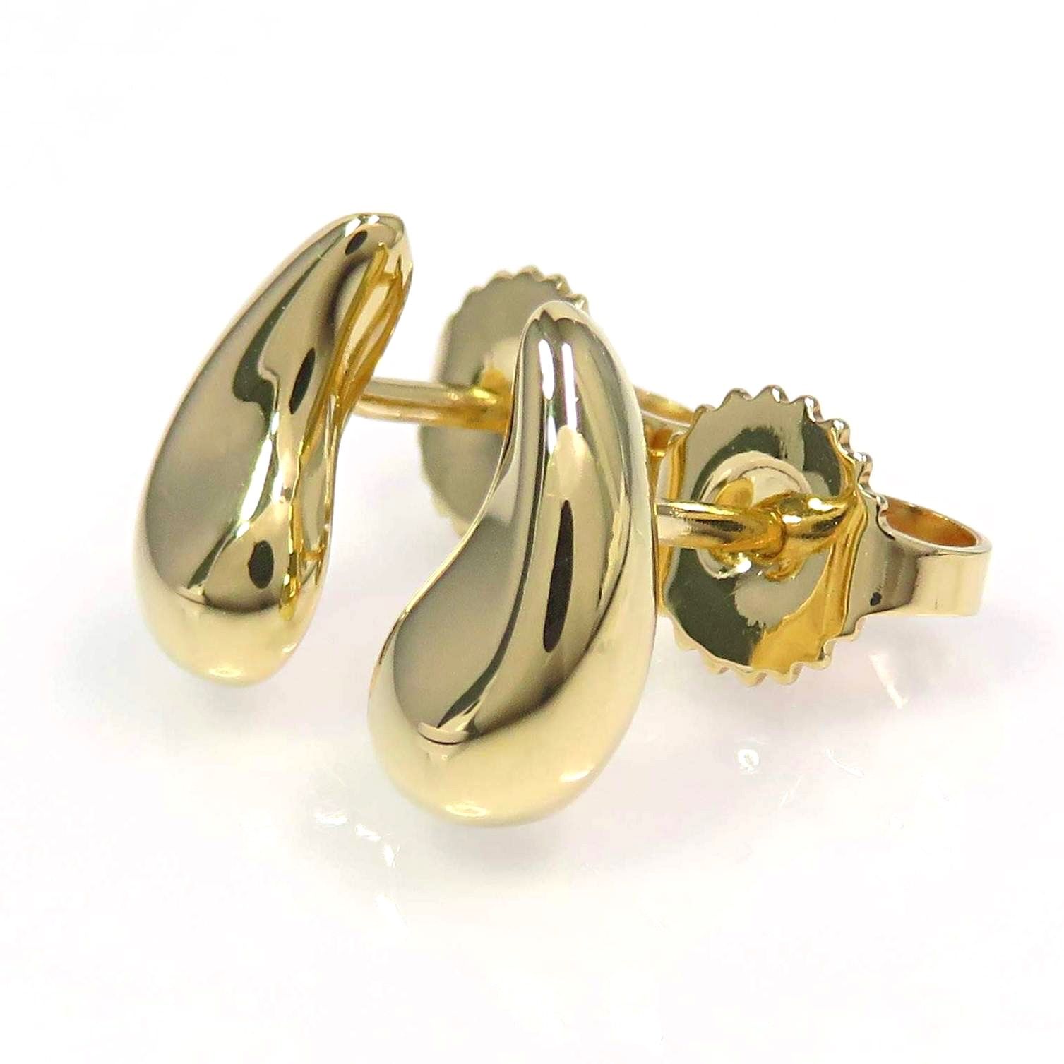 TIFFANY&Co ティファニー 750 ティアドロップ ピアス ゴールド - メルカリ