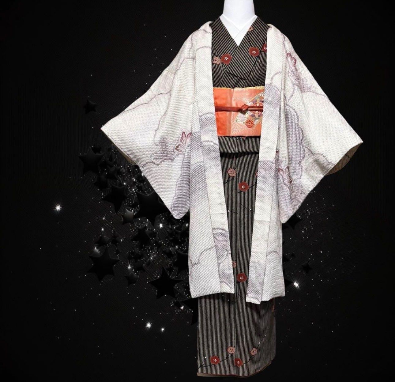 未使用近い 美品 袷 正絹 総絞り 長羽織 身丈106 裄丈69 - メルカリ