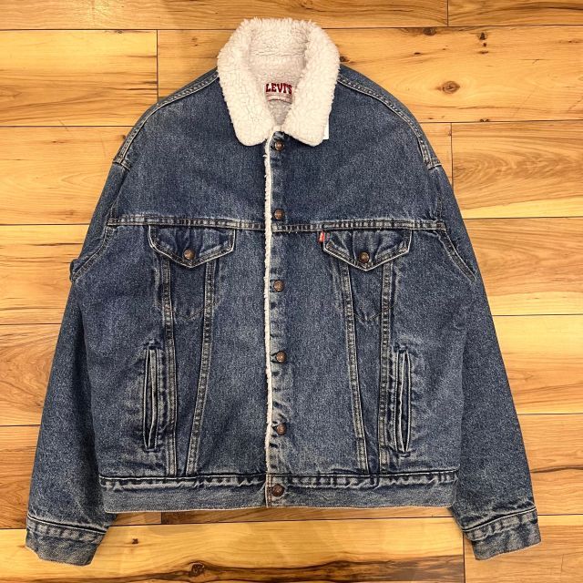 80s levi's リーバイス　ボアデニムジャケット　44 R 6dbfa0367660a15ea9299bd48c60ec