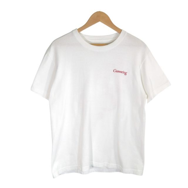 GIRLS DONT CRY CAREERING LOGO TEE WHITE サイズM ガールズドント