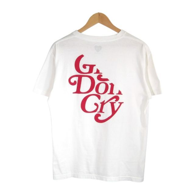 GIRLS DONT CRY CAREERING LOGO TEE WHITE サイズM ガールズドント