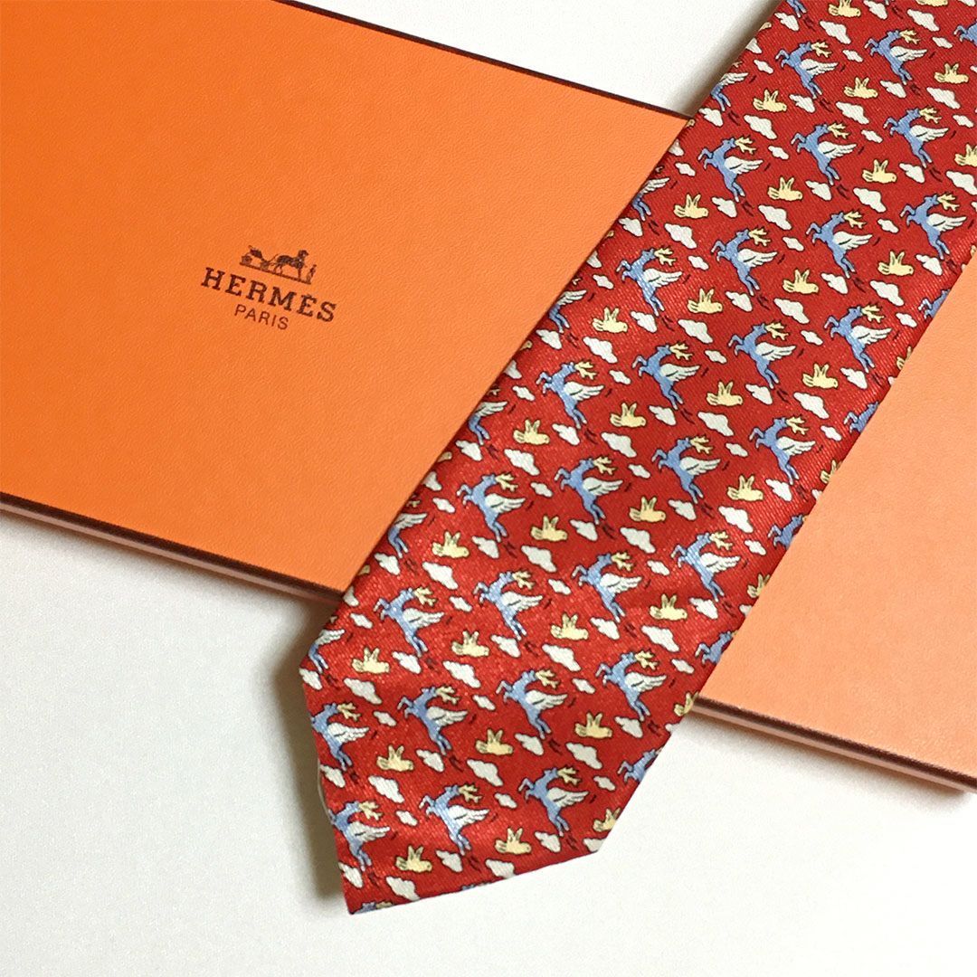 【新品未使用】エルメス HERMES ターコイズ ネクタイ　シルク100% 2026年最新Yahoo!オークション -エルメス 未使用級 エルメス HERMES