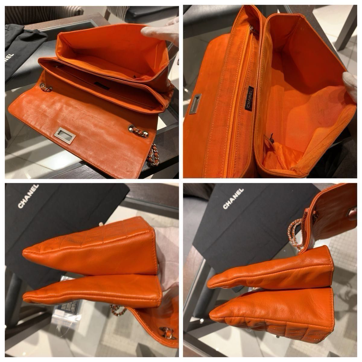 (訳あり)CHANEL シャネル　ラムスキン　ショルダーバック　シール有　2番台 訳あり)CHANEL シャネル ラムスキン ショルダーバック シール有 2番台