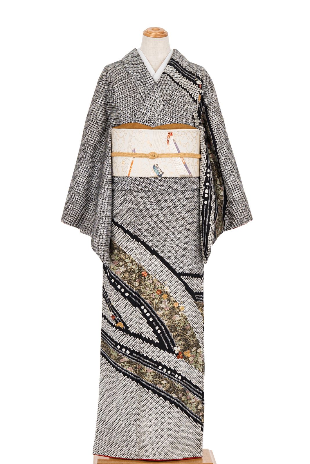 絞り 刺繍 訪問着 訪問着 絞り 刺繍 梅 着物 075w d 付下・訪問着 絞り 刺繍 訪問着 訪問着 絞り 刺繍 梅 着物 075w d 付下・訪問着