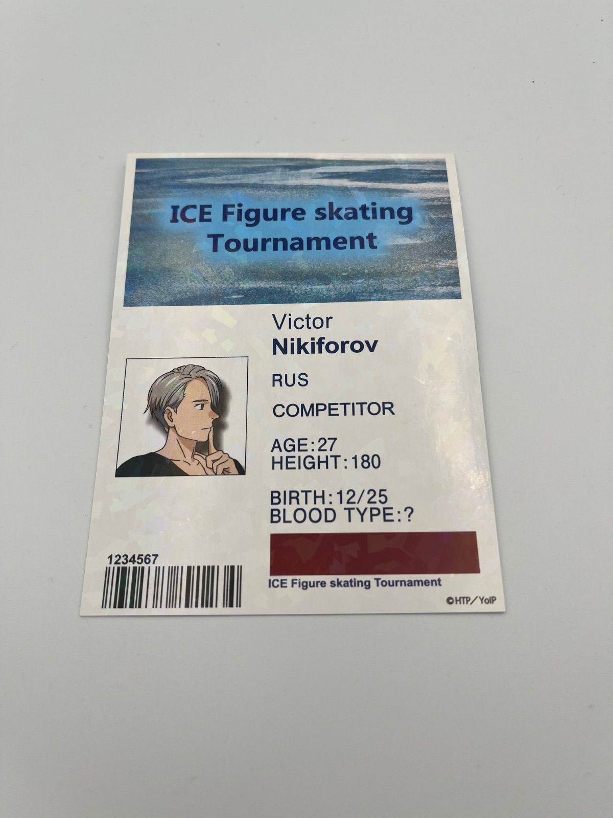 ユーリ!!! on ICE スタッフパス ポストカード ヴィクトル ユーリ!!! on ice オンリーショップ スタッフパス ヴィクトル - メルカリ