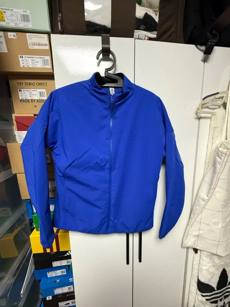 アディダス ゴルフ 青 ウィンドブレーカー M