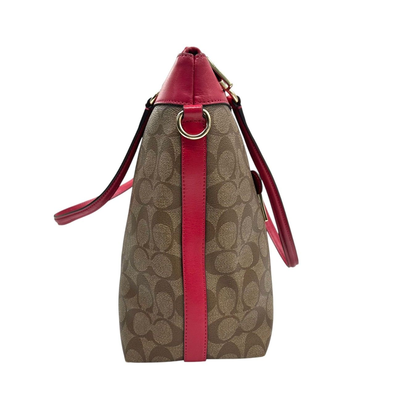 美品】コーチ 2WAY トートバッグ ショルダーバッグ シグネチャー PVC