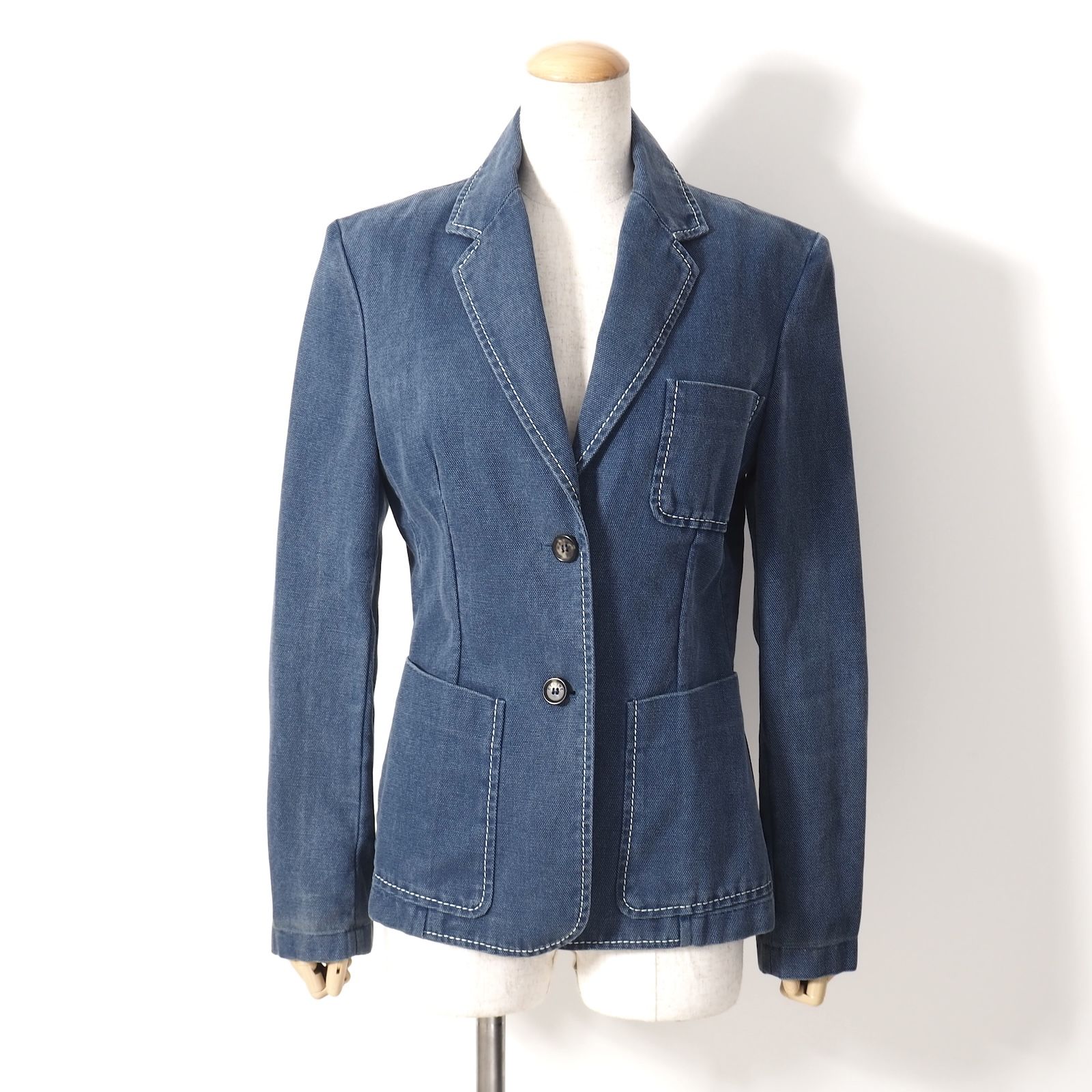 セリーヌ CELINE ヴィンテージ フランス製 コットン ジャケット 38