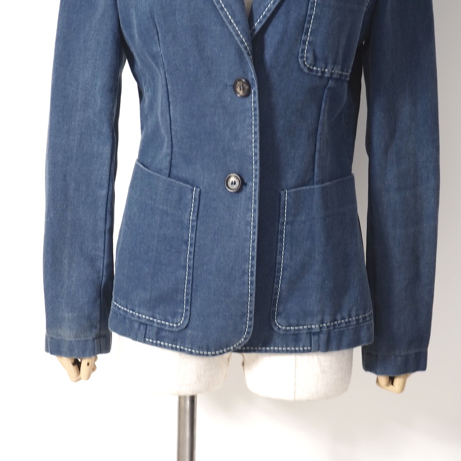 セリーヌ CELINE ヴィンテージ フランス製 コットン ジャケット 38