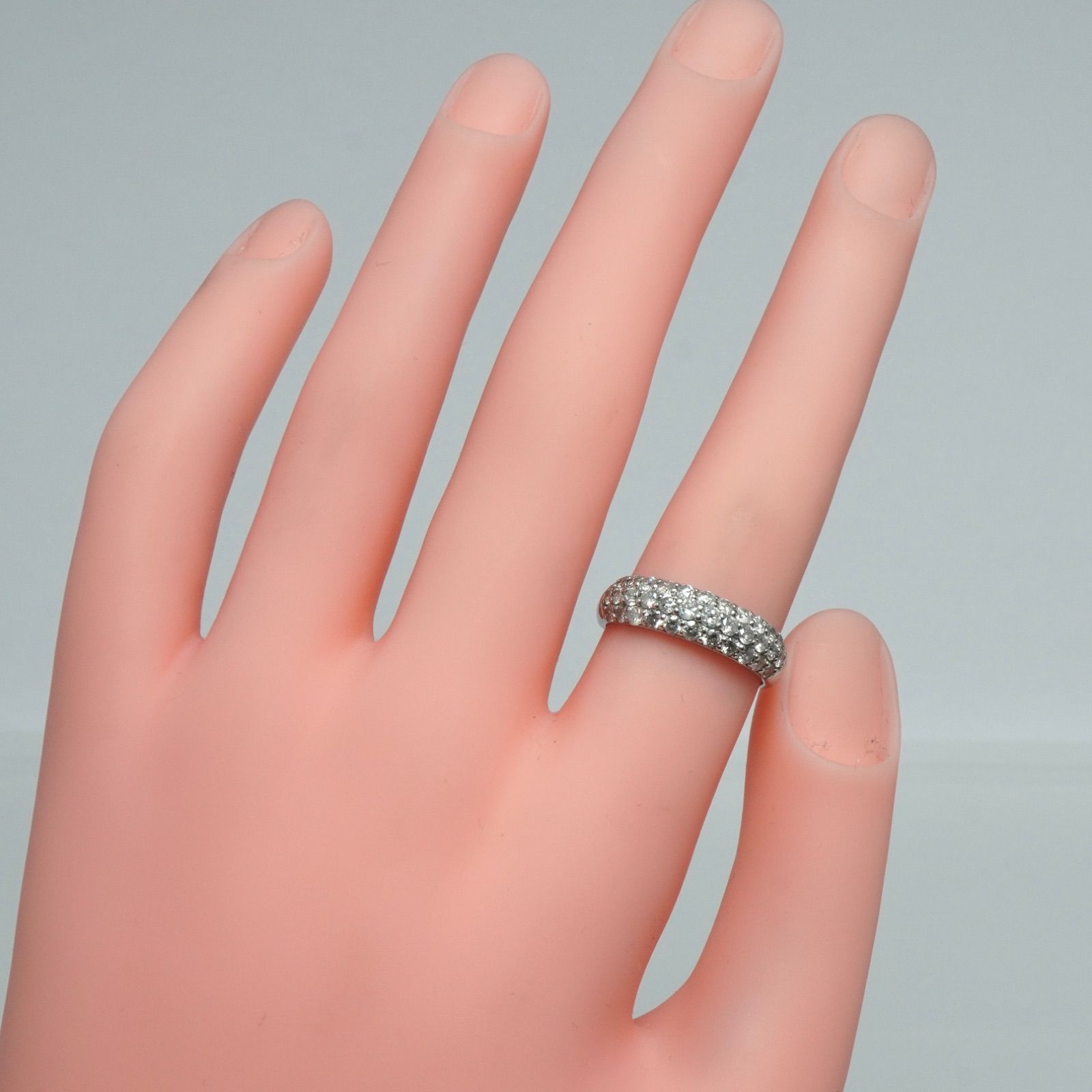 ダイヤ リング パヴェ ダイヤモンド 指輪 Pt900 D1.00ctプラチナ