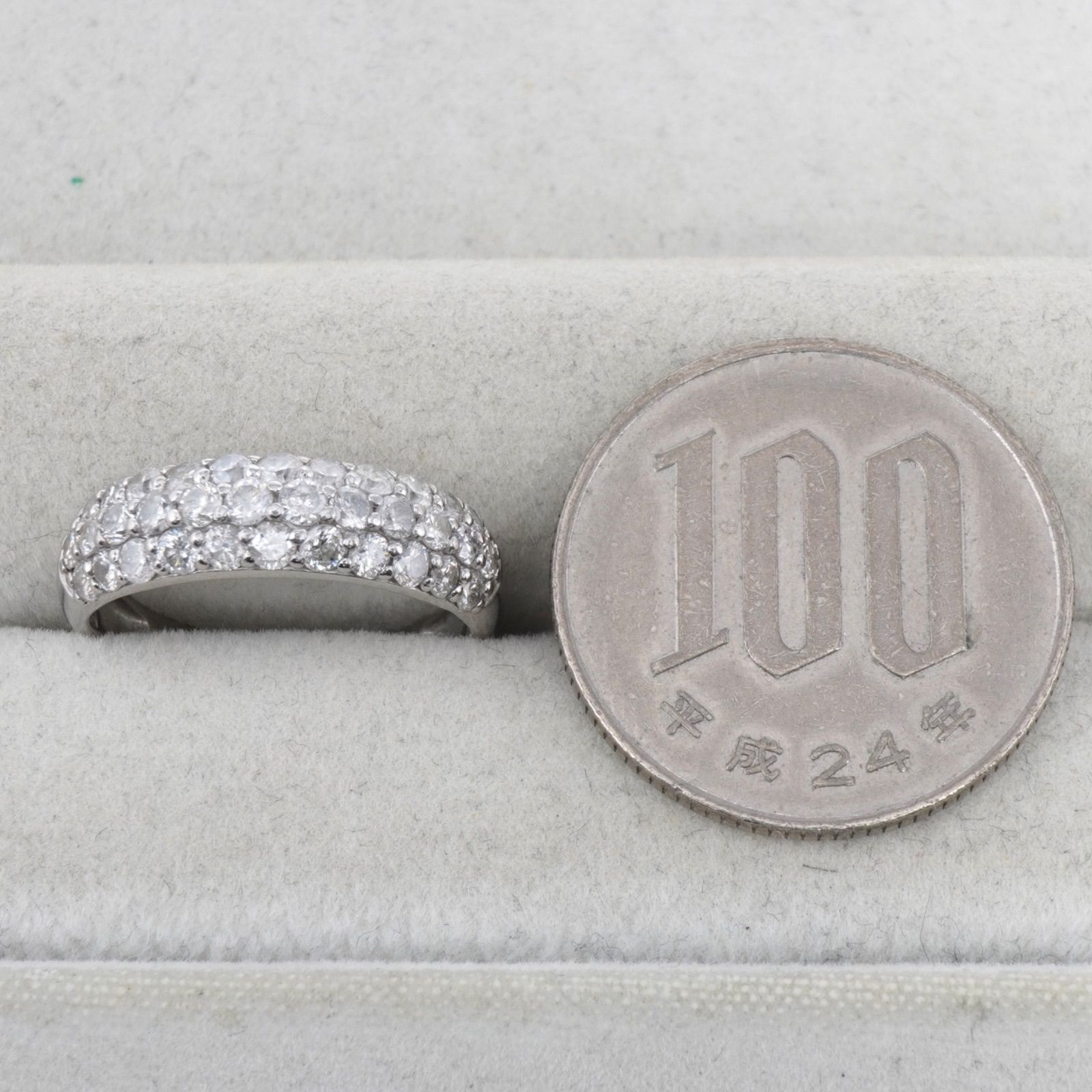 ダイヤ リング パヴェリング Pt900 D1.00ctプラチナ 指輪 新品仕上 ダイヤ リング パヴェ ダイヤモンド 指輪 Pt900 D1.00ctプラチナ