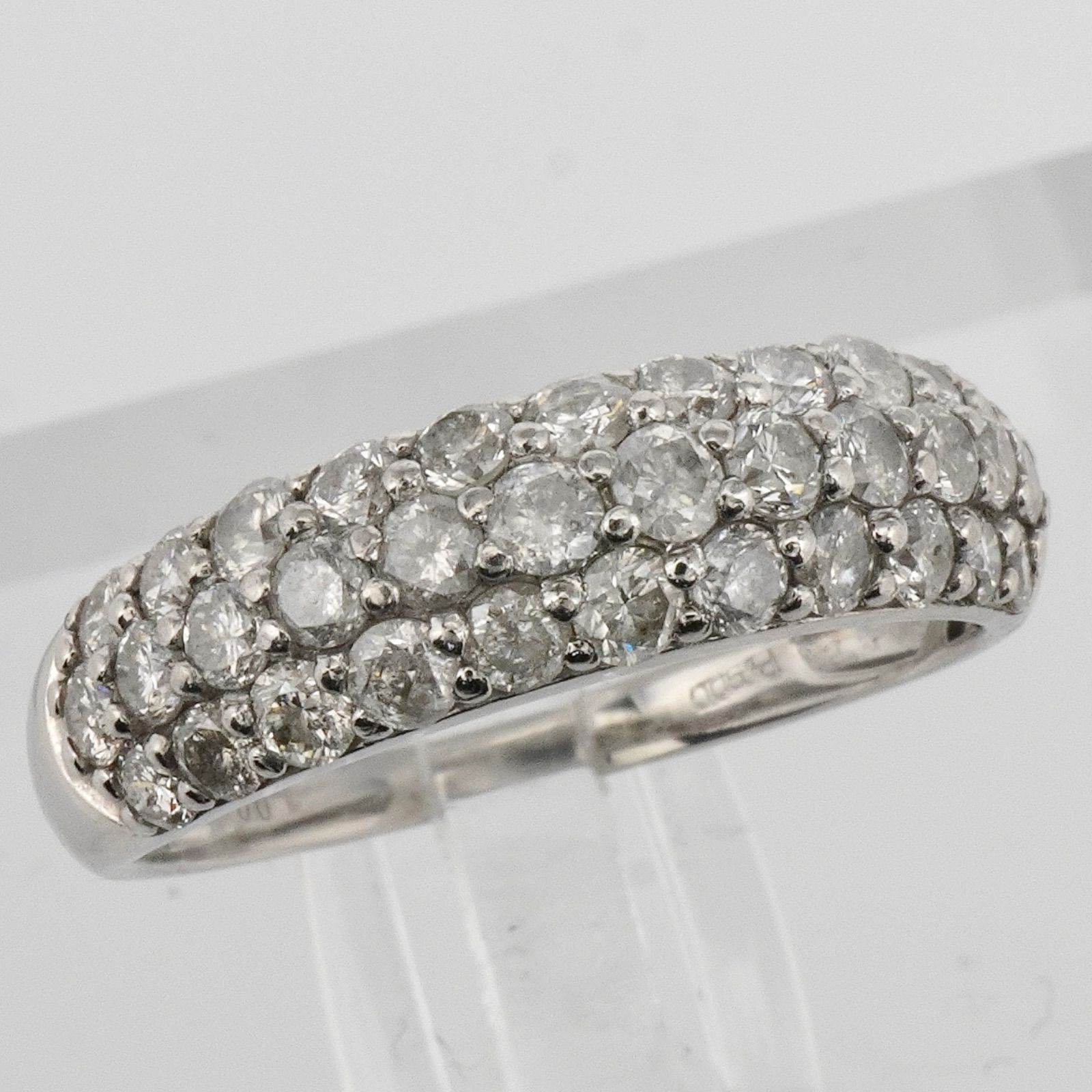 ダイヤ リング パヴェ ダイヤモンド 指輪 Pt900 D1.00ctプラチナ