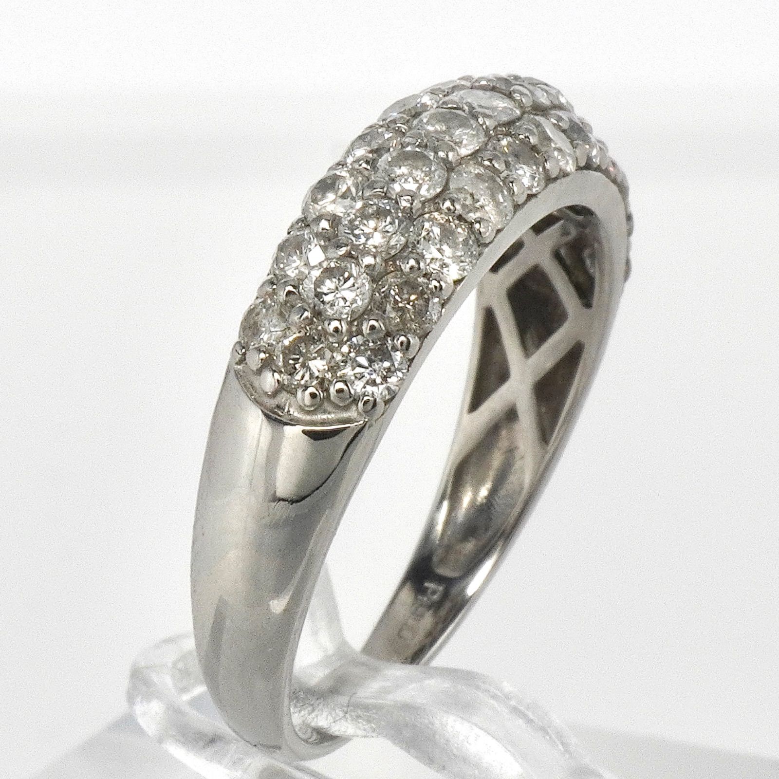 ダイヤ リング パヴェ ダイヤモンド 指輪 Pt900 D1.00ctプラチナ