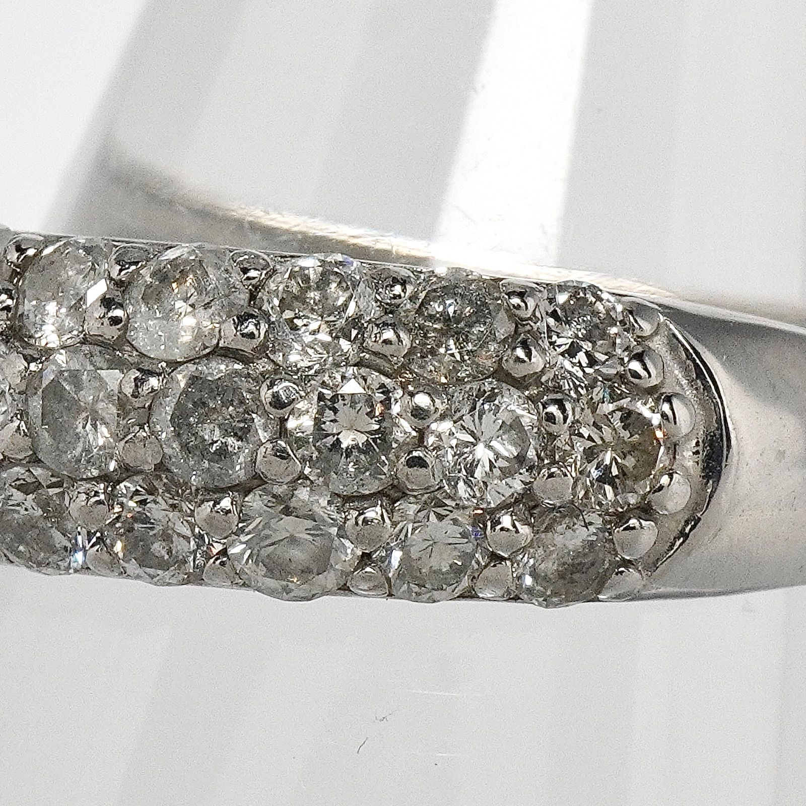 ダイヤ リング パヴェ ダイヤモンド 指輪 Pt900 D1.00ctプラチナ