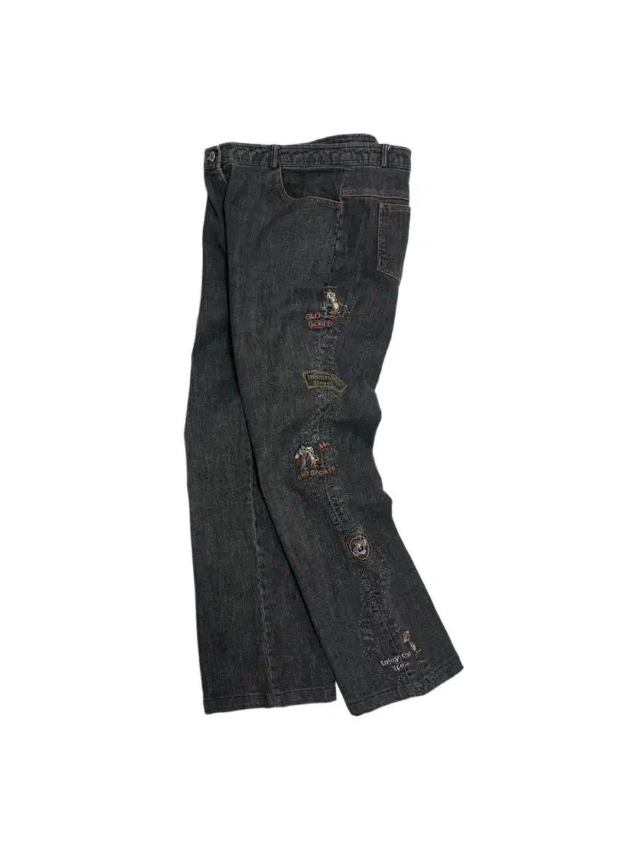 ヴィンテージ y2k 刺繍デニムパンツ - メルカリ