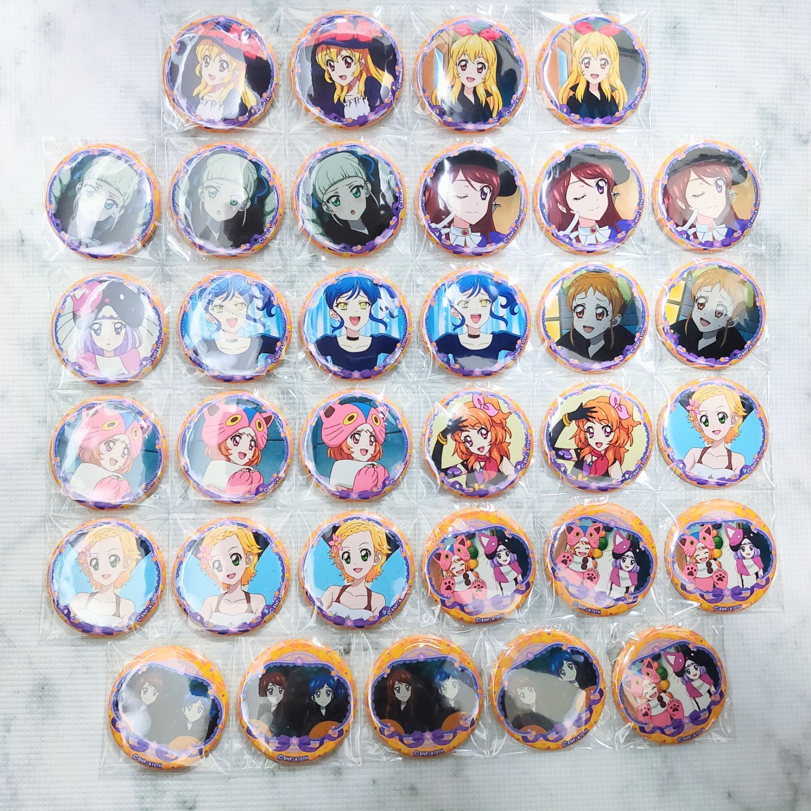 アイカツ イオン限定 チョコイン サブレ 缶バッジ コンプリート セット