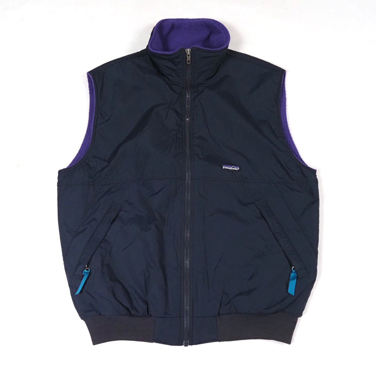91's Patagonia Shelled Synchilla Vest L Black/Eggplant USA製