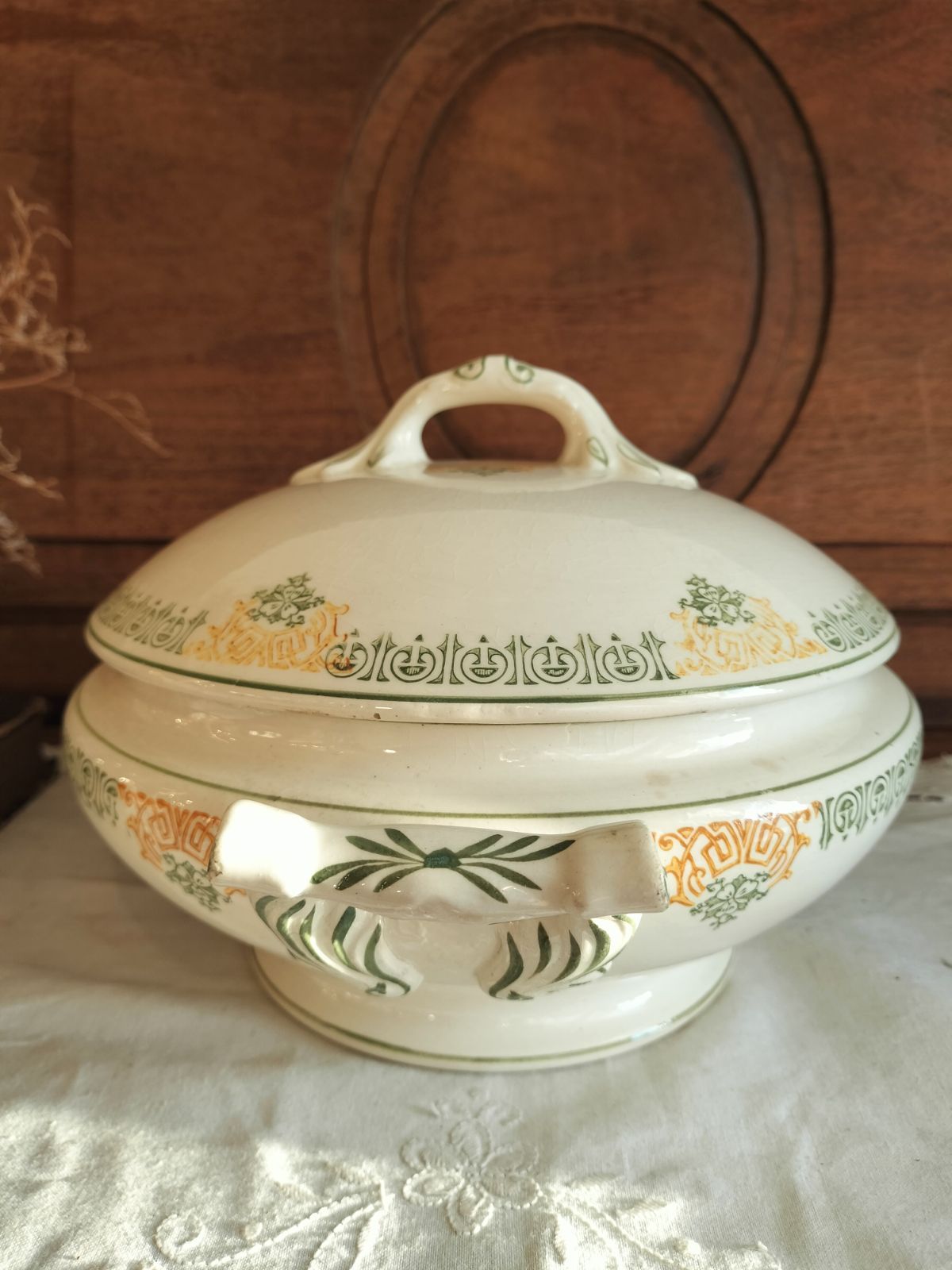 スーピエール　フランスアンティーク フランスアンティーク 白いスーピエール 大 | フランス アンティーク