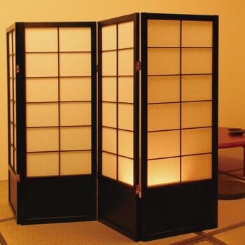 和風衝立4連 JP-S120-4 高さ120cm 弘益 JP-S120-4(NA)