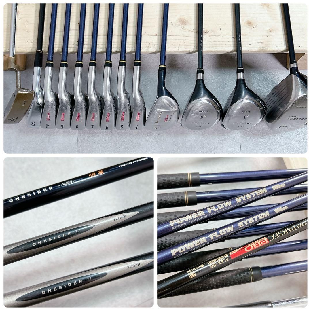 V359 TSURUYA 他 メンズ ゴルフ クラブ セット 14点 オレンジ - メルカリ