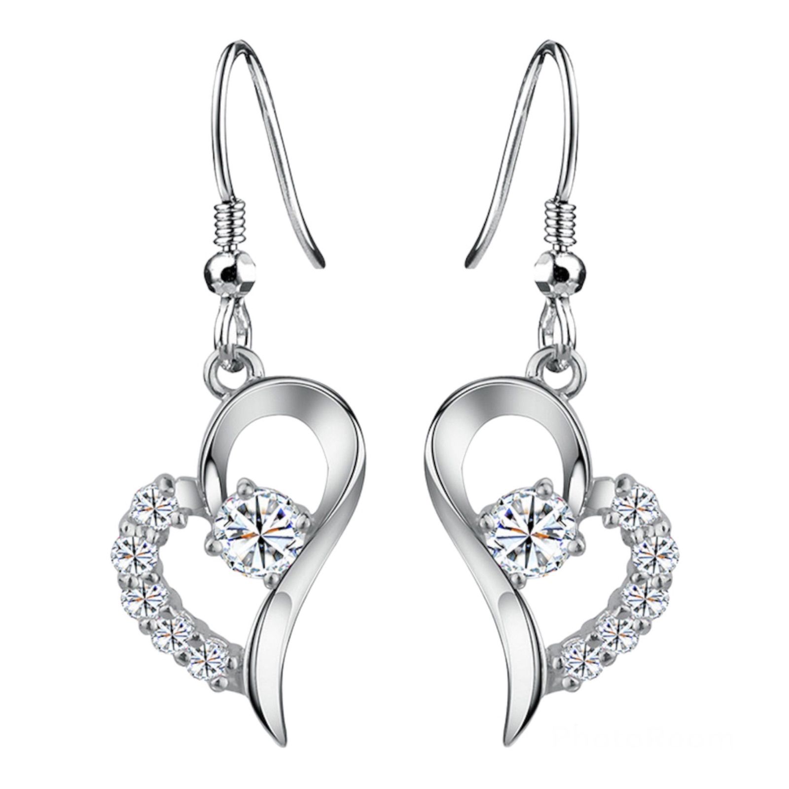 ハート フックピアス シルバー【両耳セット】 - メルカリ