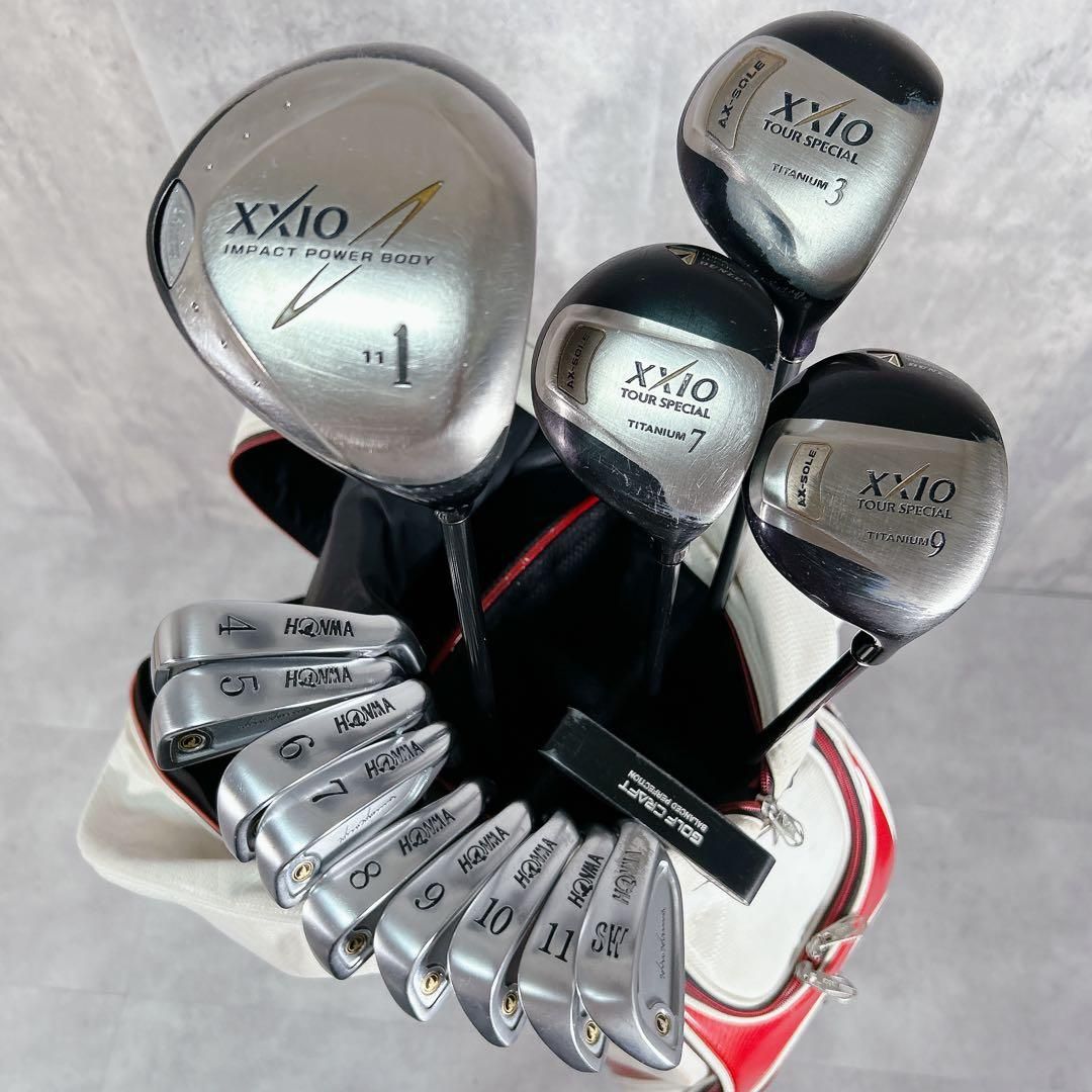 V355 XXIO 本間ゴルフ メンズ ゴルフクラブ フルセット 豪華 14本入 V355 XXIO 本間ゴルフ メンズ ゴルフクラブ フルセット 豪華 14本入