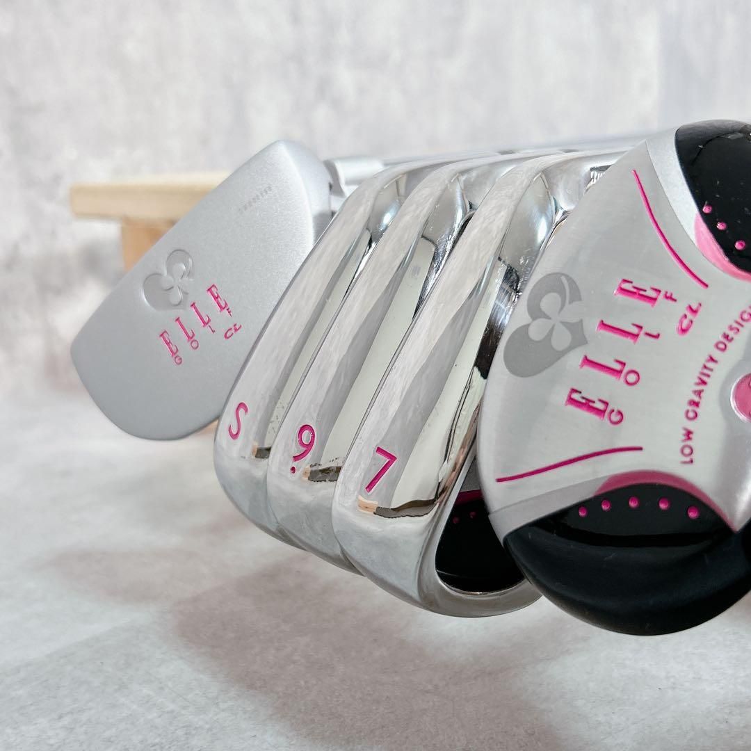 V351 キャロウェイ 他 レディース ゴルフ クラブ セット 8点 ピンク 白