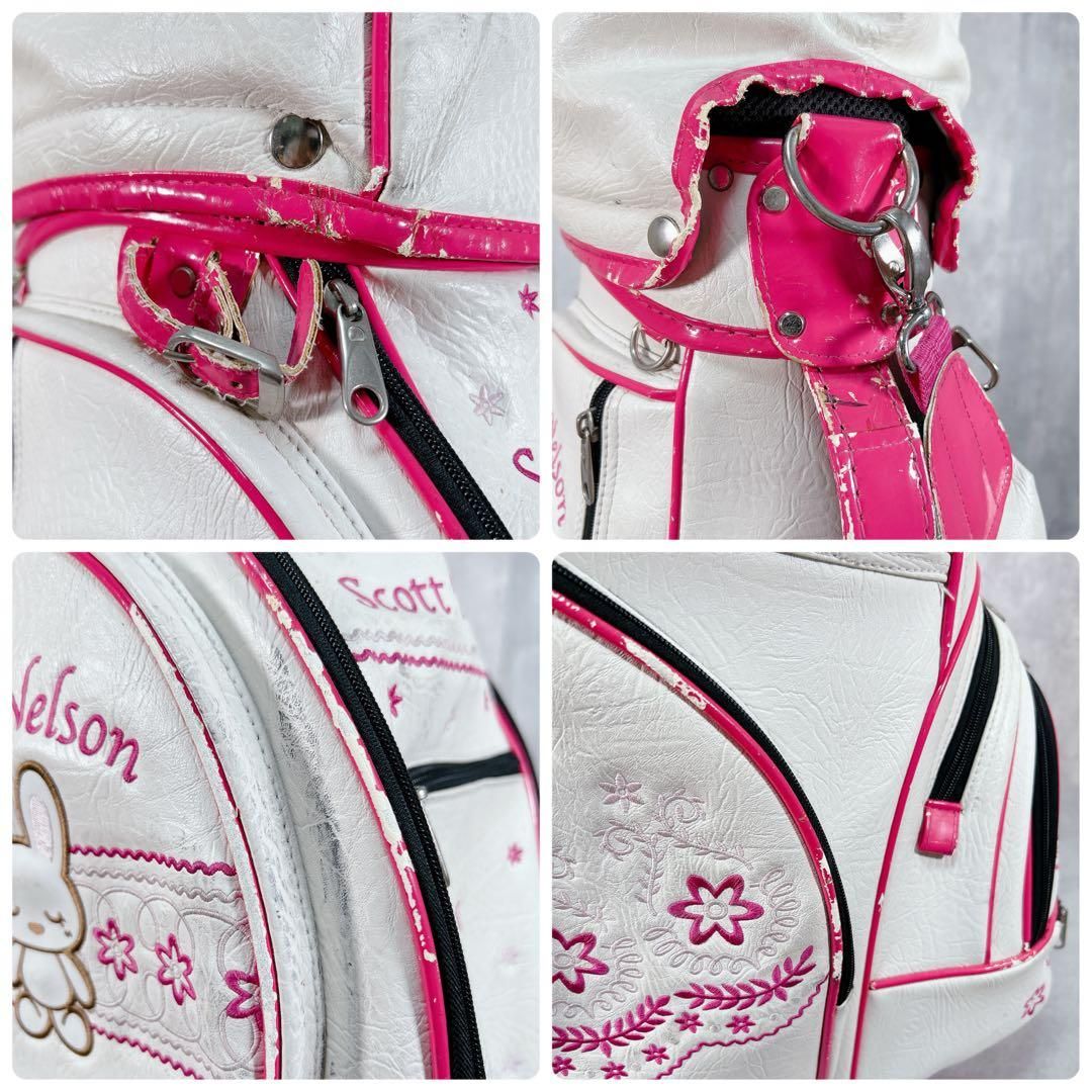 V353 レディース ゴルフ クラブセット 10点 かわいい ピンク うさぎ 白