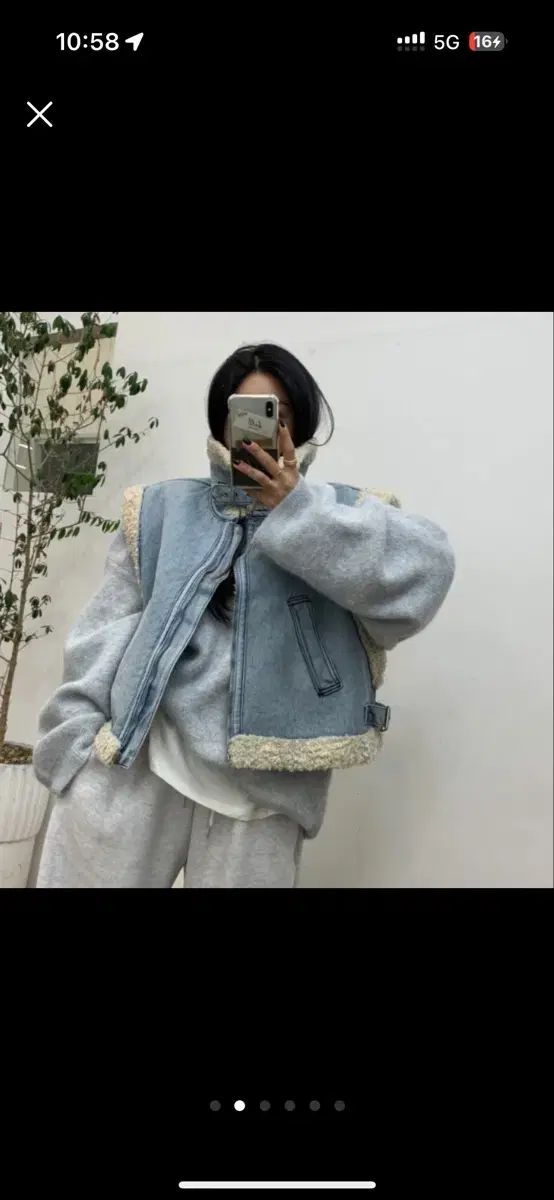 通販 デニム シープスキン ムートン ベスト 55 66