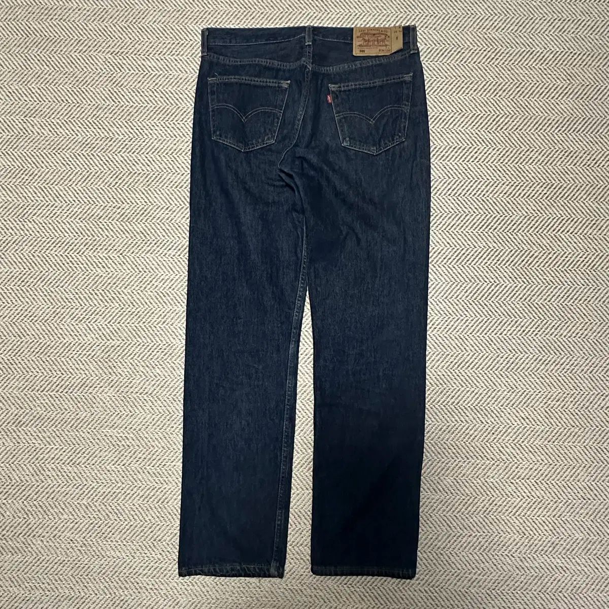 濃紺 90s EURO Levi's 501 デニムパンツ 33×36 レディース 古着 90s USA製 Levi's 501-0115 濃紺 デニム パンツ