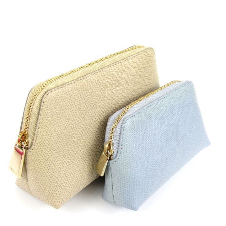 フルラ 新品未使用 FURLA 3点セット ポーチ - 美品 FURLA フルラ 親子ポーチ 化粧 FURLA　フルラ　ミニポーチ　新品未使用