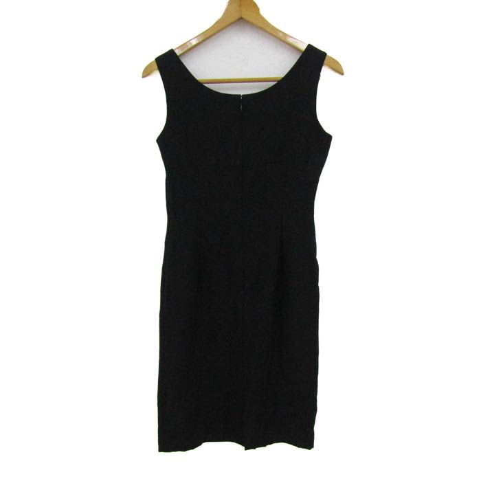 Christian Dior 黒ワンピース シルク100% クリスチャンディオール ワンピース ノースリーブ シルク100% ブランド