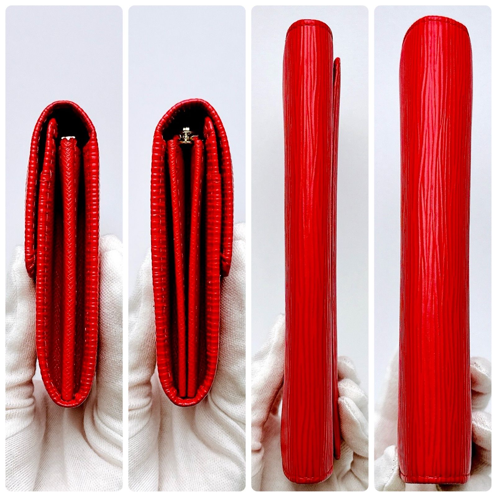 ルイヴィトン エピ ポルトフォイユ・サラ 長財布 赤 レッド M60316