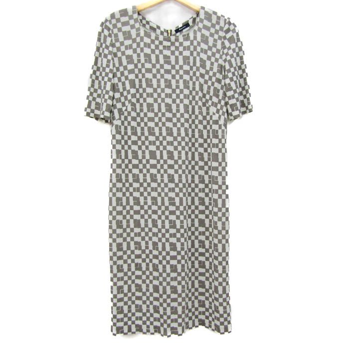 アクアスキュータム ワンピース 半袖 ストレッチ ブランド トップス 白