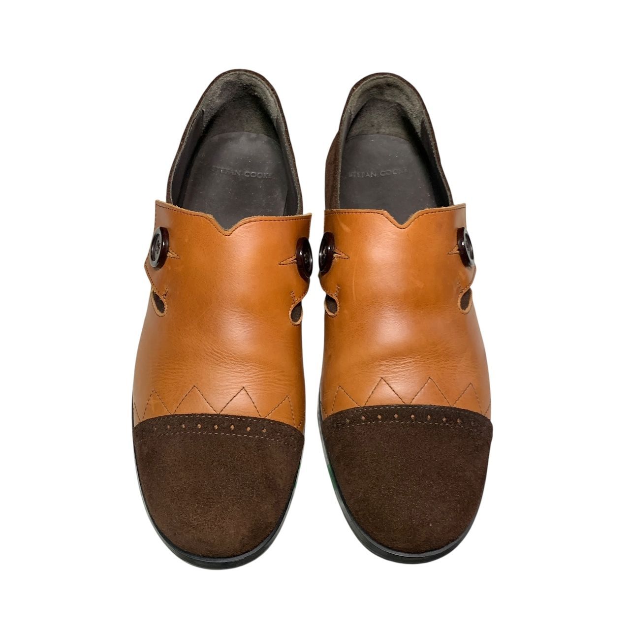 stefan cooke ドレスシューズ 革靴 スリッポン Stefan Cooke Slashed スリッポン | ブラック | FARFETCH JP