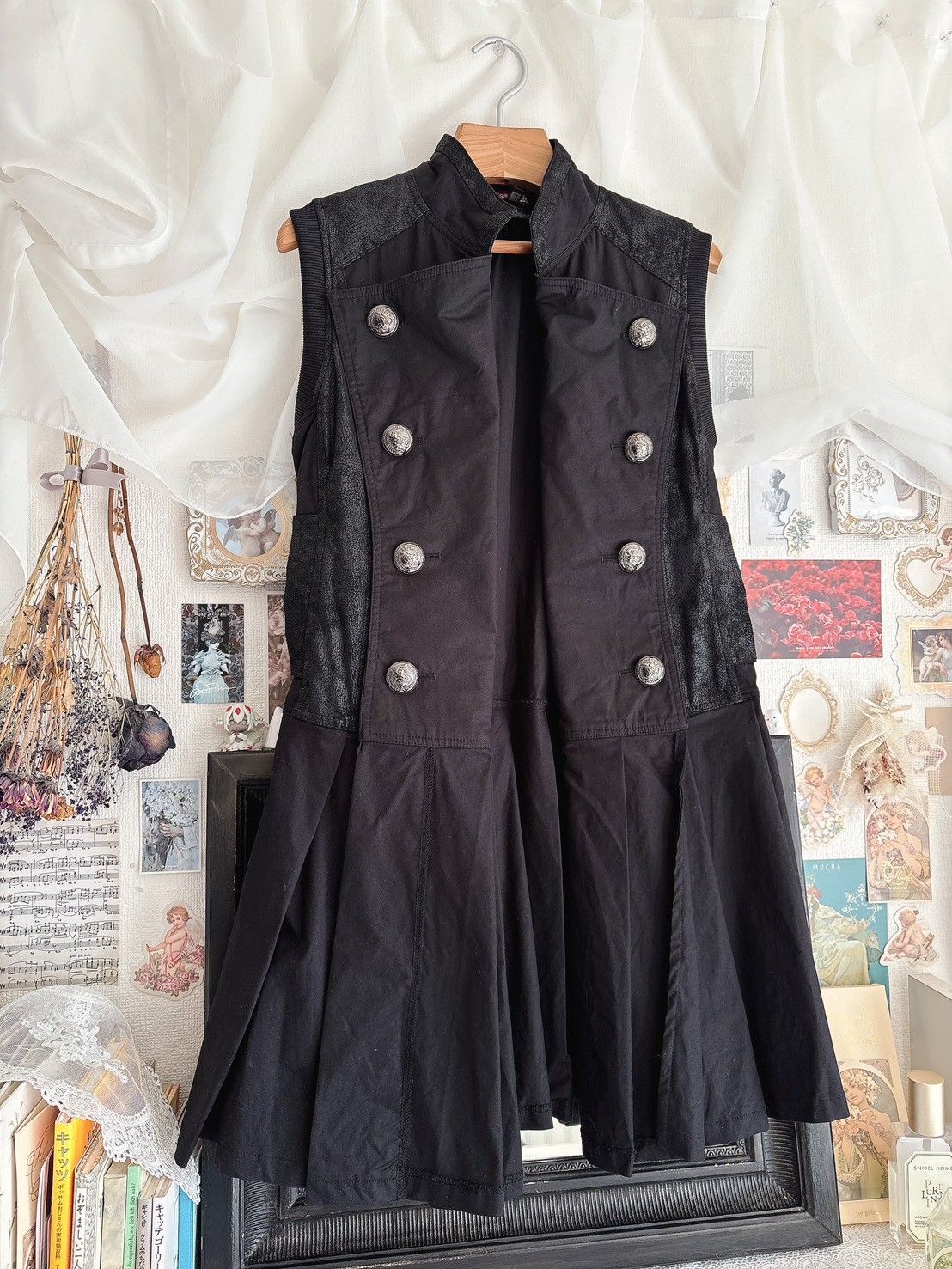 Qutie Frash ミリタリーロングベストジャケット - メルカリ