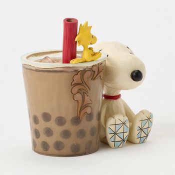 スヌーピー&ウッドストック タピオカティー JIM SHORE タピオカティー スヌーピー&ウッドストック JIM ホーム&キッチン 0 enesco