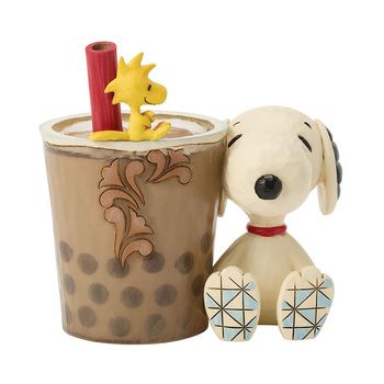 スヌーピー＆ウッドストック タピオカティー JIM SHORE タピオカティー スヌーピー＆ウッドストック JIM ホーム＆キッチン 0 enesco