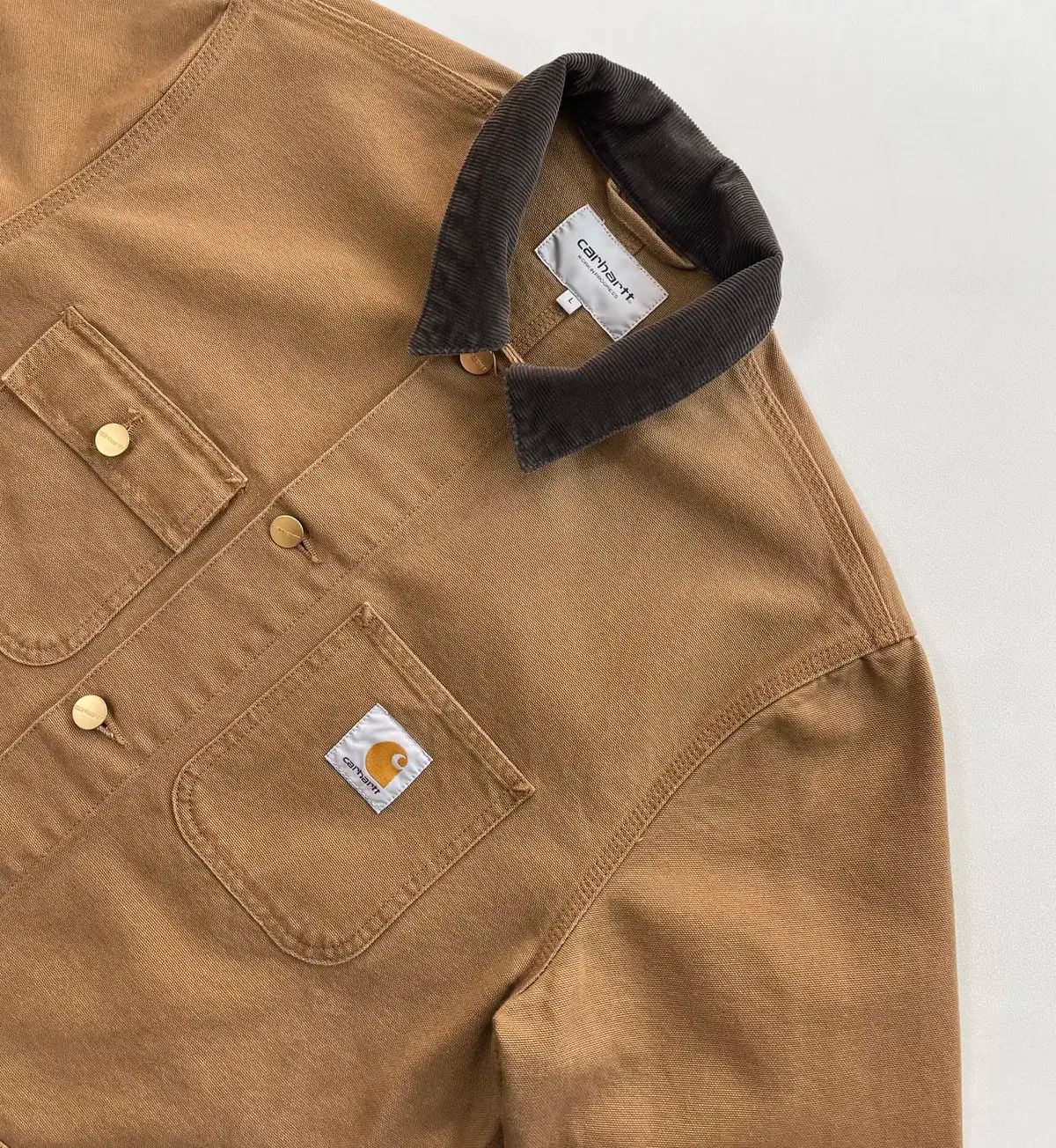 【カーハート】チョアコート　ミシガンジャケット　キャメル　L 企業ロゴ　i カーハート】チョアコート ミシガンジャケット キャメル L 企業ロゴ i