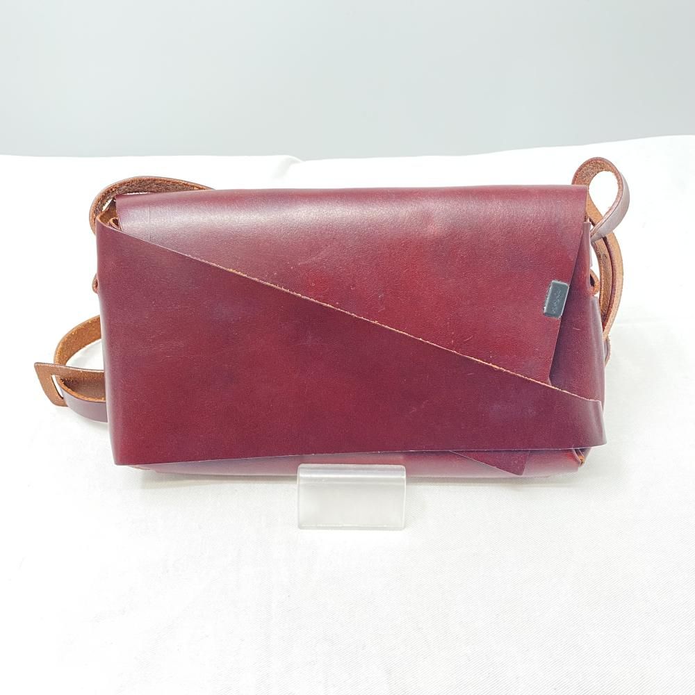 【中古】所作 レザーショルダーバッグ　ブラウン ショサ[17][240017734970] 中古】所作 レザーショルダーバッグ ブラウン ショサ[17][240017734970