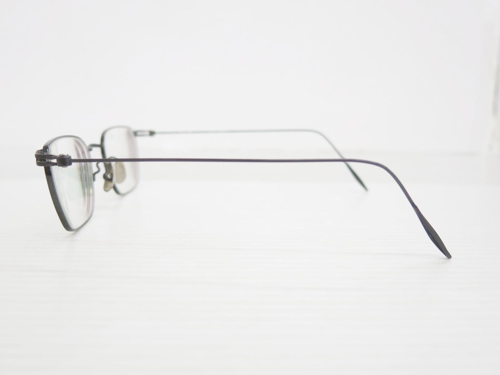 良い 金子眼鏡 カネコガンキョウ KM-15 IPBK チタン メガネフレーム 度