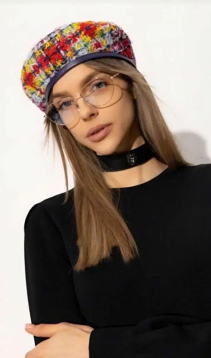 グッチ COLOR ツイード ベレー帽