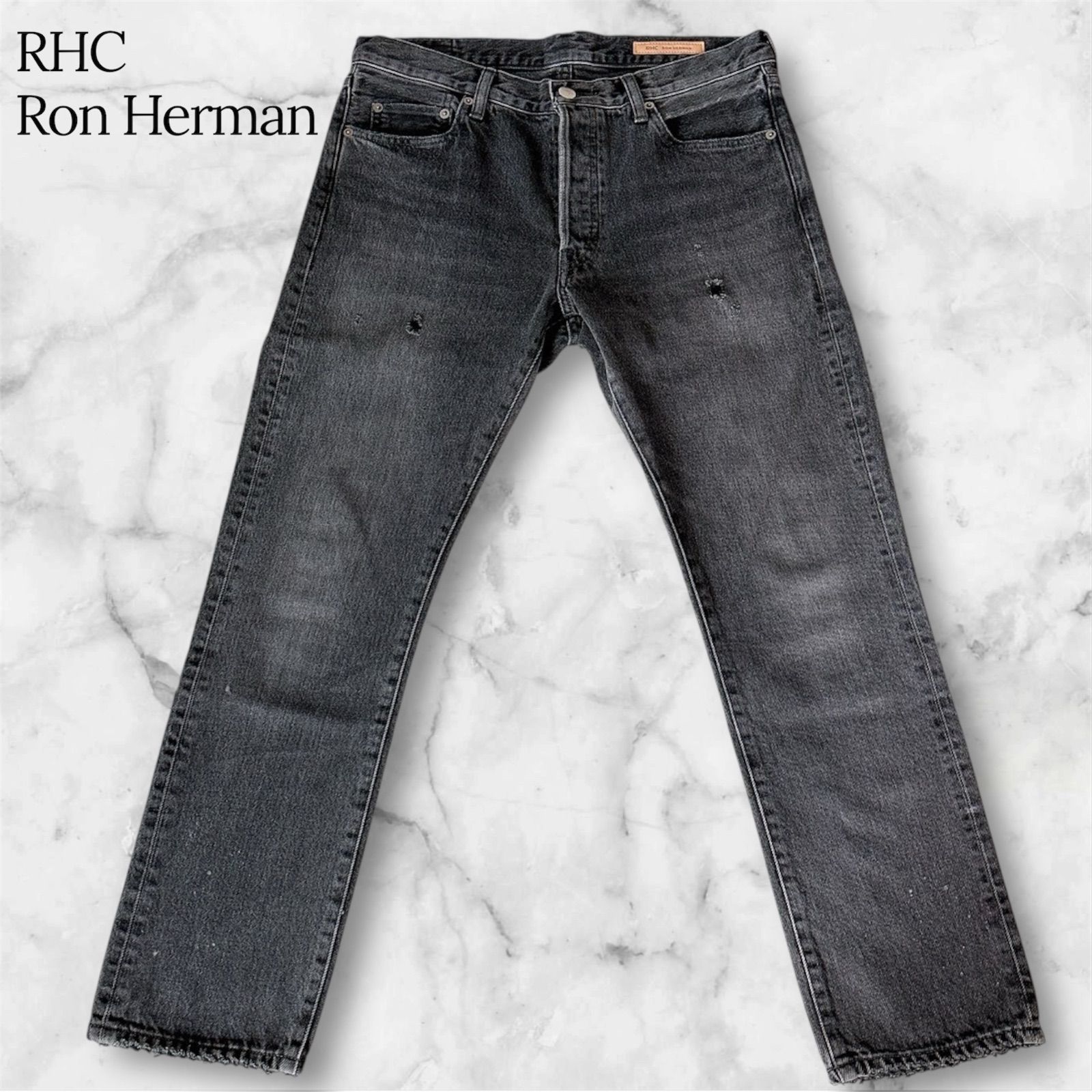 RHC Ron Herman ロンハーマン ARNOLD 日本製 ブラックデニム ダメージ