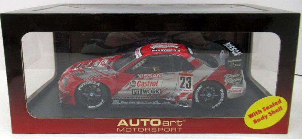 AUTOart 1/18 MOTORSPORT NISSAN SKYLINE R34 GTR JGTC2002 CASTROL