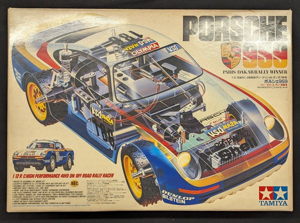 タミヤ 1/12電動RC 4輪駆動ラリースペシャル（オンオフ両用） ポルシェ