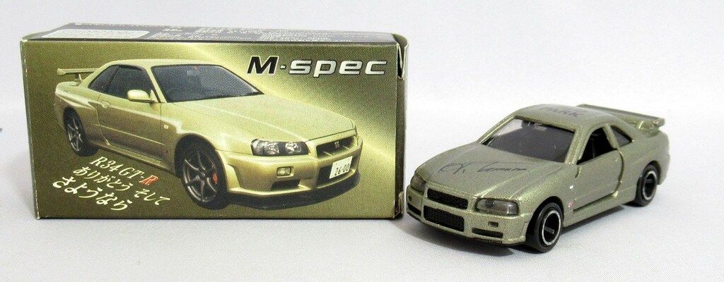 トミカ（P＆S）『スカイラインGT−R（R34）M−spec』未開封品 トミー トミカ中国製/P&S特注 R34 GT-R ありがとう そして さようなら