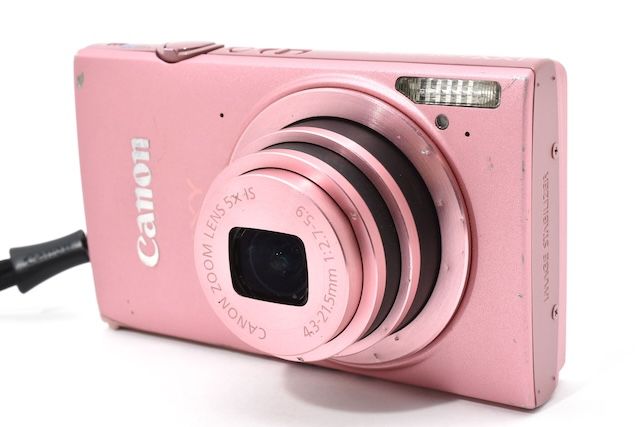 並品＞ Canon デジタルカメラ IXY 420F ピンク 光学5倍ズーム 広角24mm